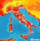 Previsioni temperature Italia per martedì, 30 luglio il Pomeriggio
