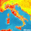 Previsioni temperature Italia per martedì, 30 luglio la Sera