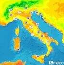 Previsioni temperature Italia per venerdì, 02 agosto la notte