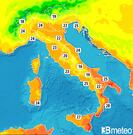 Previsioni temperature Italia per sabato, 03 agosto la mattina