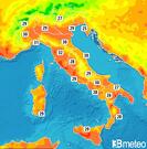 Previsioni temperature Italia per domenica, 04 agosto la Sera