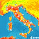 Previsioni temperature Italia per martedì, 06 agosto la Sera