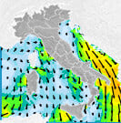 Previsioni venti Italia per martedì, 30 luglio la Sera