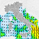 Previsioni venti Italia per mercoledì, 31 luglio la notte