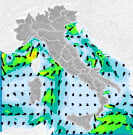 Previsioni venti Italia per venerdì, 02 agosto la notte