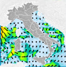 Previsioni venti Italia per sabato, 03 agosto la notte