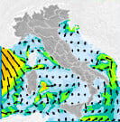 Previsioni venti Italia per sabato, 03 agosto la mattina