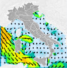 Previsioni venti Italia per domenica, 04 agosto la notte
