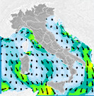 Previsioni venti Italia per lunedì, 05 agosto la Sera