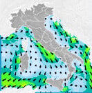 Previsioni venti Italia per mercoledì, 07 agosto la Sera