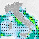 Previsioni venti Italia per giovedì, 08 agosto la notte