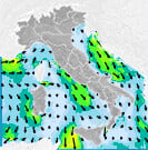 Previsioni venti Italia per giovedì, 08 agosto la Sera