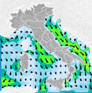 Previsioni venti Italia per giovedì, 08 agosto la mattina