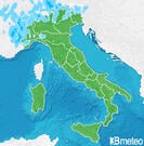 Previsioni pioggia-neve Italia per mercoledì, 31 luglio il Pomeriggio