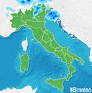 Previsioni pioggia-neve Italia per giovedì, 01 agosto la Sera