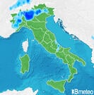 Previsioni pioggia-neve Italia per sabato, 03 agosto la Sera