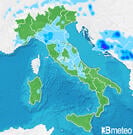 Previsioni pioggia-neve Italia per sabato, 03 agosto la mattina