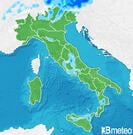 Previsioni pioggia-neve Italia per giovedì, 08 agosto la mattina