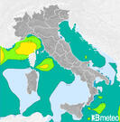 Previsioni dello stato del mare in Italia per giovedì, 01 agosto la notte