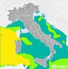 Previsioni dello stato del mare in Italia per sabato, 03 agosto la notte