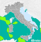 Previsioni dello stato del mare in Italia per lunedì, 05 agosto la notte