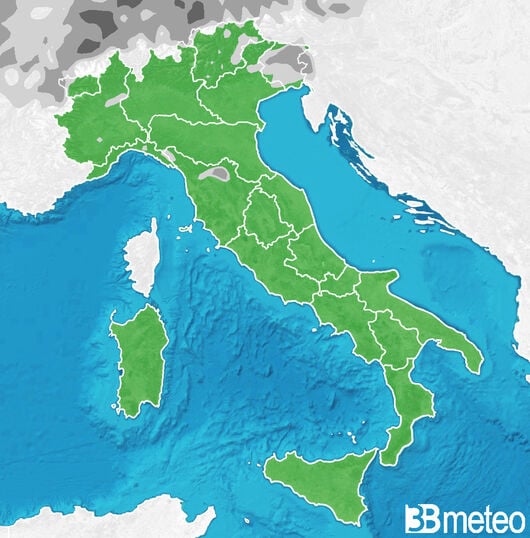 Previsioni meteo in Italia per giovedì, 01 agosto