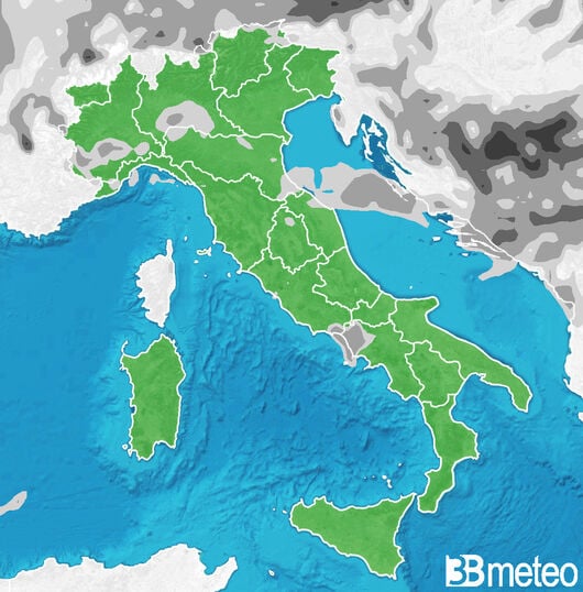 Previsioni meteo in Italia per sabato, 03 agosto