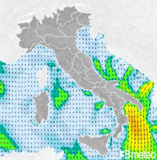 Previsioni meteo in Italia per mercoledì, 31 luglio