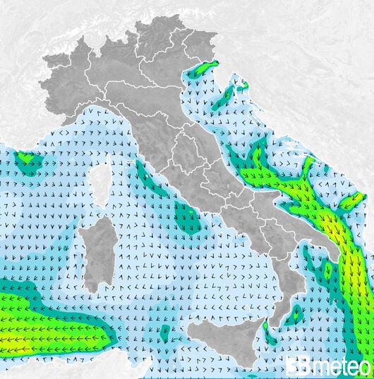 Previsioni meteo in Italia per mercoledì, 07 agosto