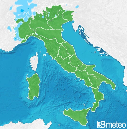 Previsioni meteo in Italia per mercoledì, 31 luglio