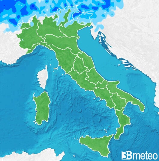 Previsioni meteo in Italia per giovedì, 01 agosto