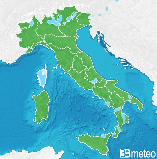 Previsioni meteo in Italia per lunedì, 05 agosto