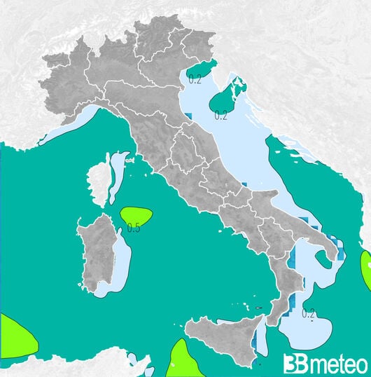 Previsioni dello stato del mare in Italia per martedì, 06 agosto