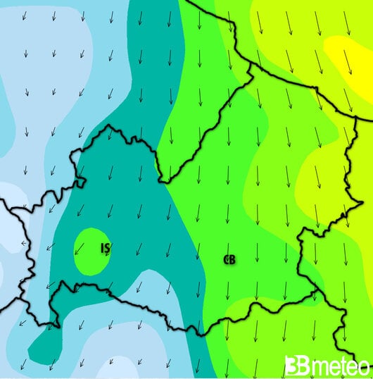Previsioni meteo Molise per martedì, 30 luglio