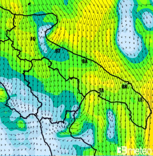 Previsioni meteo Puglia per martedì, 30 luglio