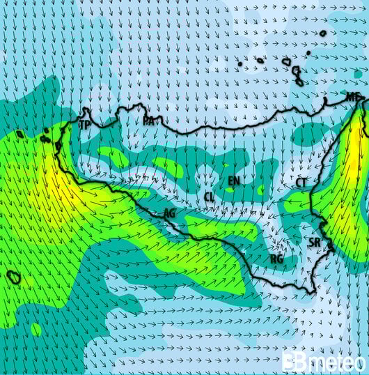 Previsioni meteo Sicilia per martedì, 30 luglio