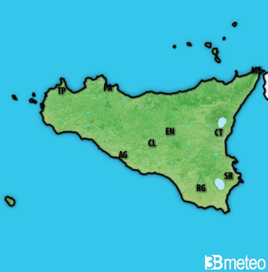 Previsioni meteo Sicilia per martedì, 30 luglio
