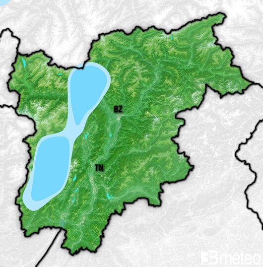Previsioni meteo Trentino Alto Adige per martedì, 30 luglio