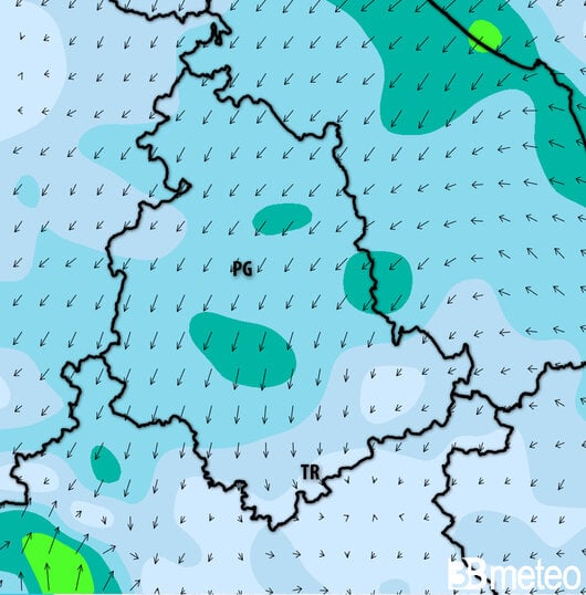 Previsioni meteo Umbria per martedì, 30 luglio