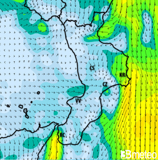 Previsioni meteo Calabria per martedì, 30 luglio