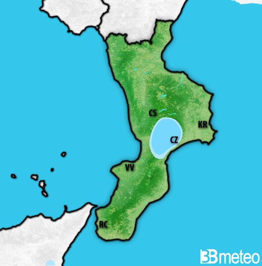 Previsioni meteo Calabria per martedì, 30 luglio