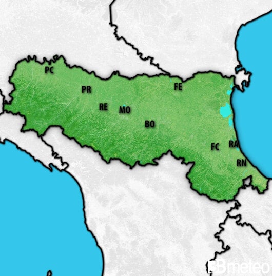 Previsioni meteo Emilia Romagna per martedì, 30 luglio