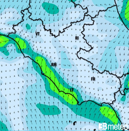 Previsioni meteo Lazio per martedì, 30 luglio