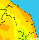 Previsioni temperature Italia per martedì, 30 luglio la notte