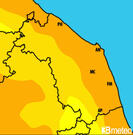 Previsioni temperature Italia per martedì, 30 luglio la mattina