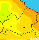Previsioni temperature Italia per martedì, 30 luglio la notte