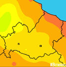 Previsioni temperature Italia per martedì, 30 luglio la mattina