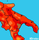 Previsioni temperature Italia per martedì, 30 luglio il pomeriggio