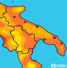 Previsioni temperature Italia per martedì, 30 luglio la sera