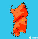 Previsioni temperature Italia per martedì, 30 luglio la sera
